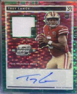 Trey Lance [Autograph Green Pulsar] #103