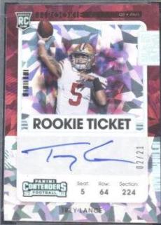 Trey Lance [Autograph Variation Cracked Ice] #103