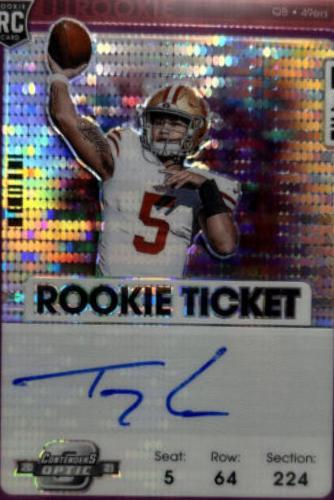Trey Lance [Autograph Variation Purple Pulsar] #103