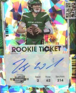 Zach Wilson [Autograph Cracked Ice] #102