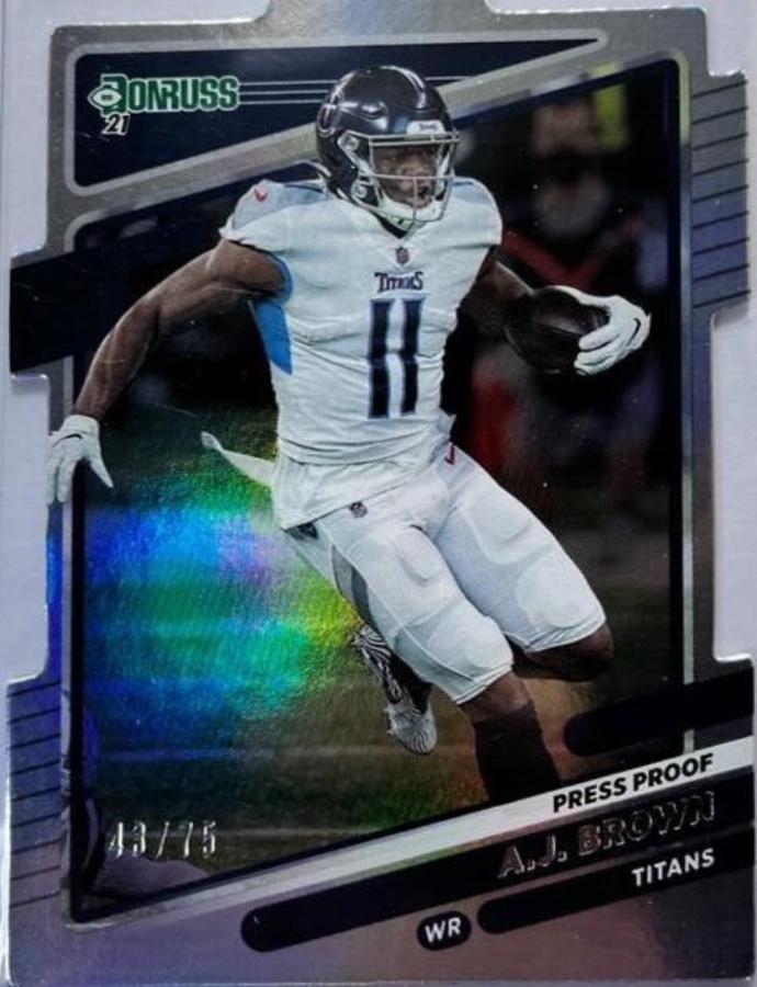 A. J. Brown [Press Proof Silver Die Cut] #13