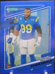 Aaron Donald [No Helmet Press Proof Blue] #140
