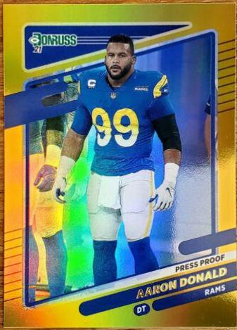 Aaron Donald [No Helmet Press Proof Gold] #140