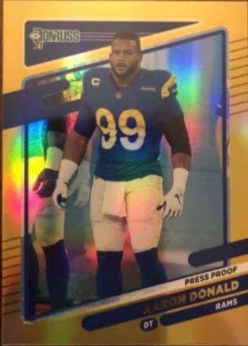 Aaron Donald [No Helmet Press Proof Premium] #140