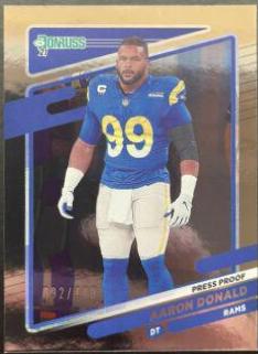 Aaron Donald [No Helmet Press Proof Silver] #140