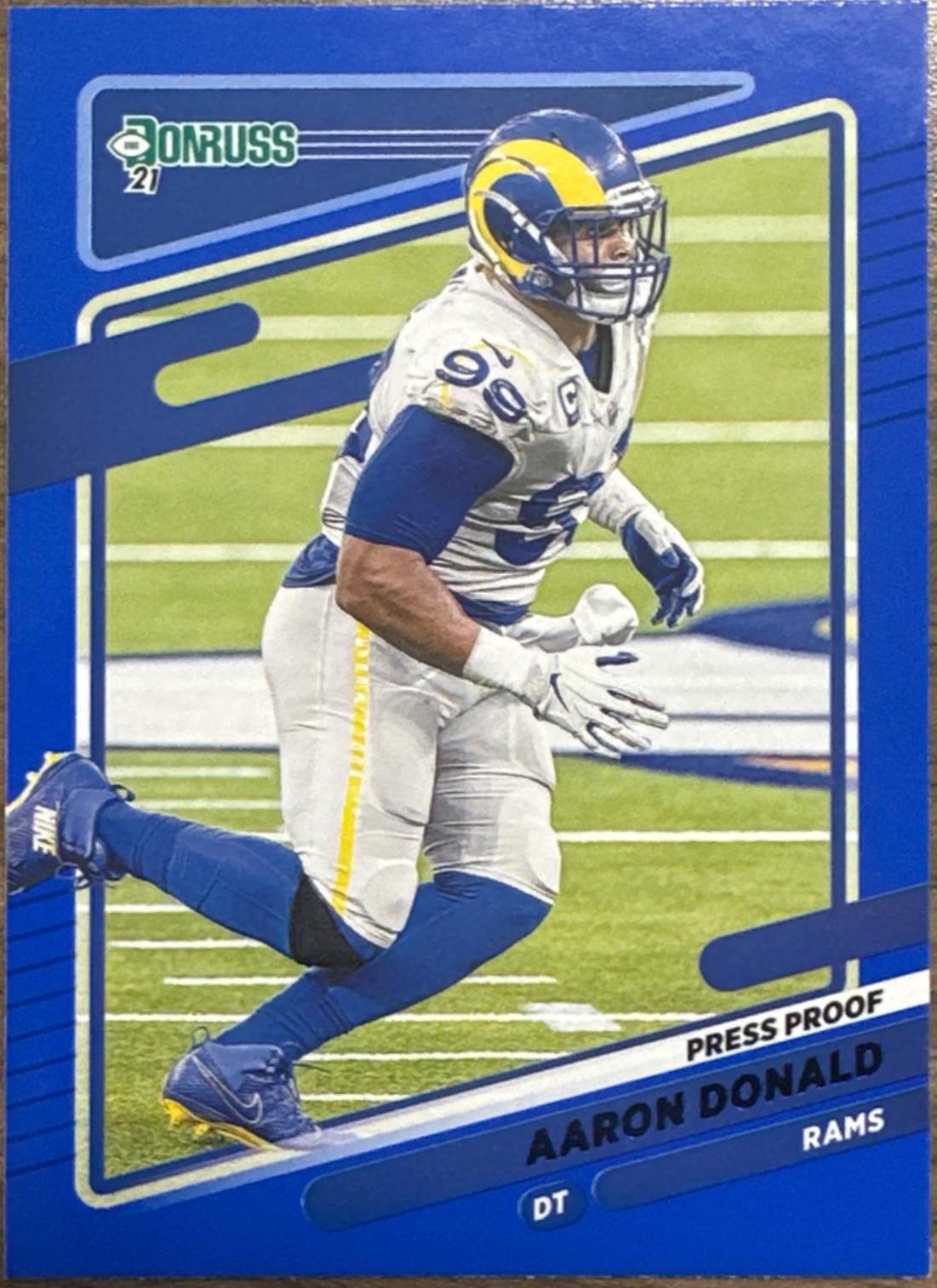 Aaron Donald [Press Proof Blue] #140