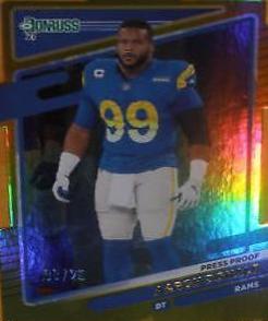 Aaron Donald [Press Proof Gold Die Cut] #140