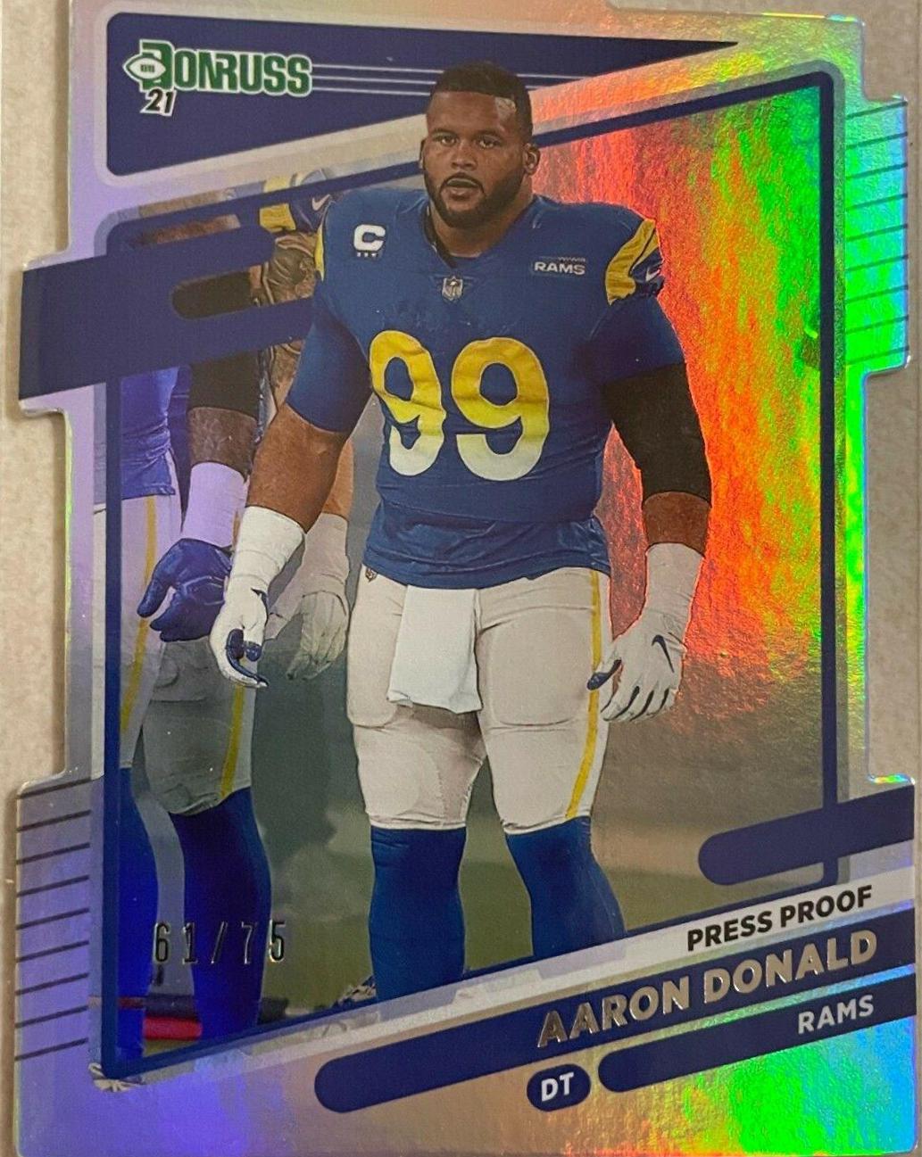 Aaron Donald [Press Proof Silver Die Cut] #140