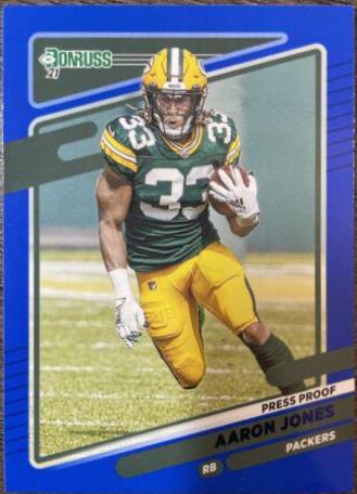 Aaron Jones [Press Proof Blue] #157