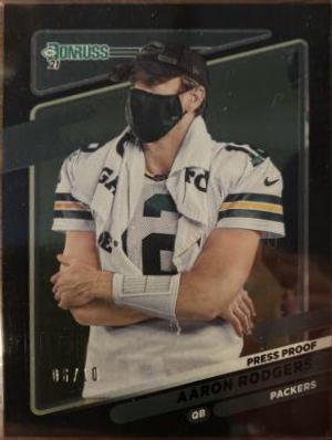 Aaron Rodgers [No Helmet Press Proof Black] #155