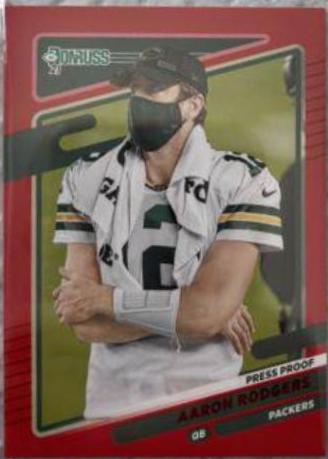Aaron Rodgers [No Helmet Press Proof Red] #155