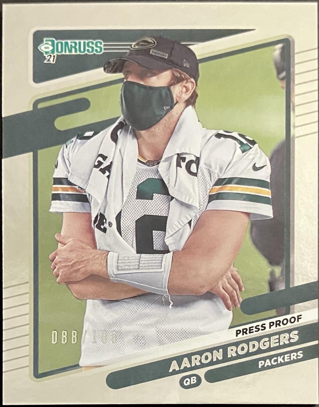 Aaron Rodgers [No Helmet Press Proof Silver] #155