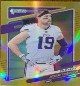 Adam Thielen [No Helmet Press Proof Gold] #126