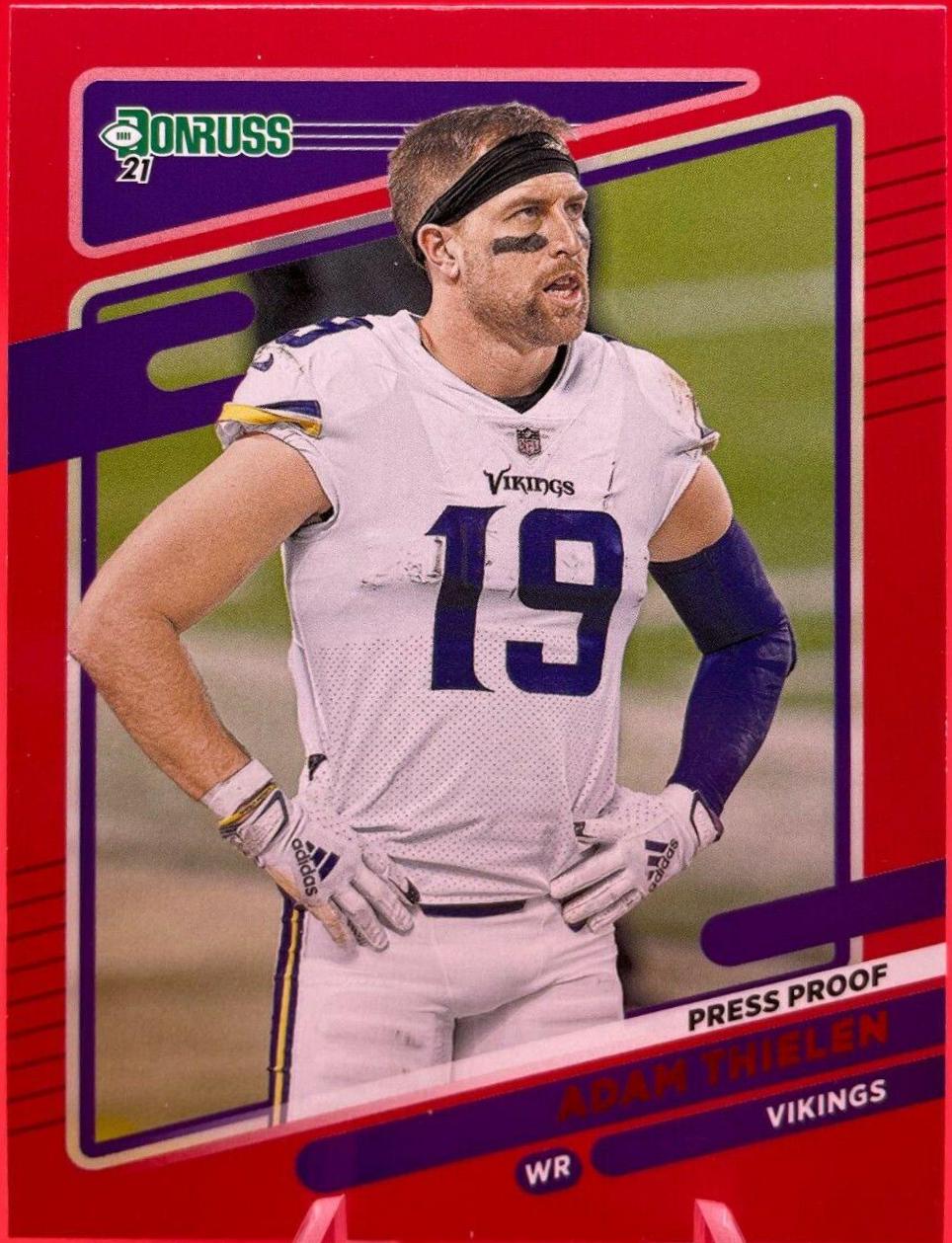 Adam Thielen [No Helmet Press Proof Red] #126