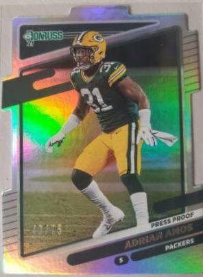 Adrian Amos [Press Proof Silver Die Cut] #162