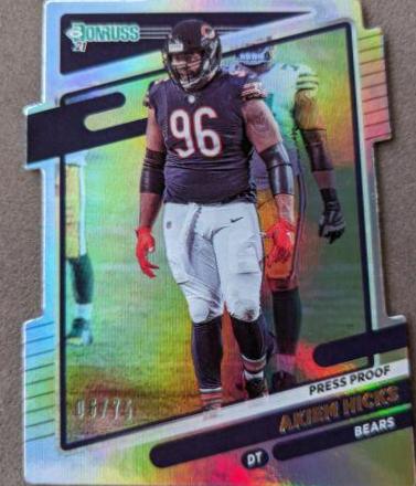 Akiem Hicks [Press Proof Silver Die Cut] #208