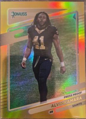Alvin Kamara [No Helmet Press Proof Gold] #94