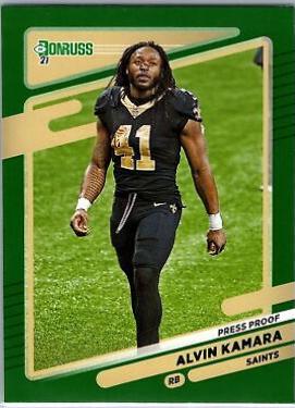 Alvin Kamara [No Helmet Press Proof Green] #94