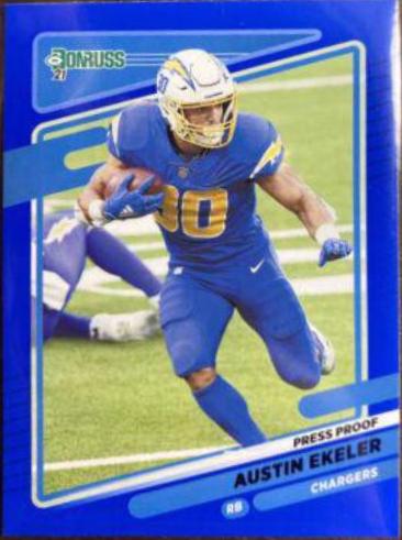 Austin Ekeler [Press Proof Blue] #72