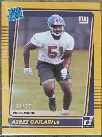 Azeez Ojulari [Press Proof Gold] #323