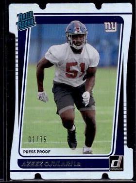 Azeez Ojulari [Press Proof Silver Die Cut] #323