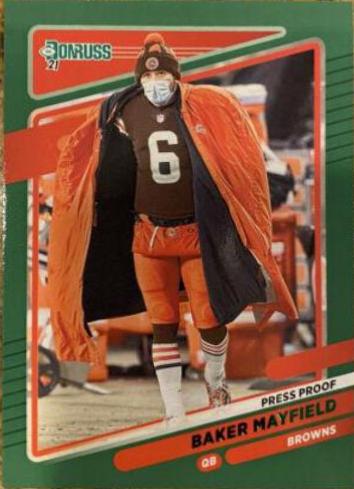 Baker Mayfield [No Helmet Press Proof Green] #195