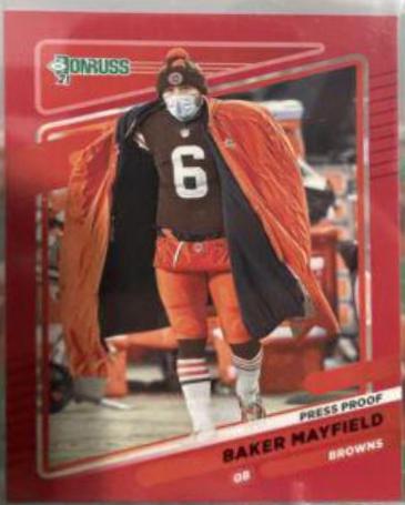 Baker Mayfield [No Helmet Press Proof Red] #195
