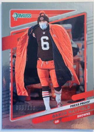 Baker Mayfield [No Helmet Press Proof Silver] #195