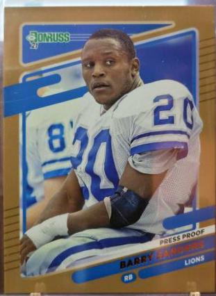 Barry Sanders [No Helmet Press Proof Bronze] #173