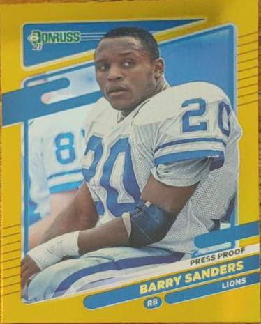 Barry Sanders [No Helmet Press Proof Premium] #173