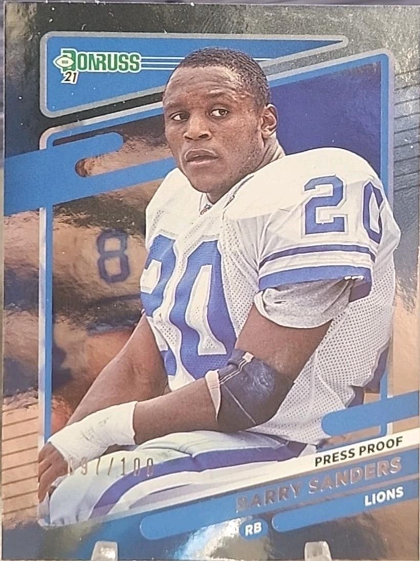 Barry Sanders [No Helmet Press Proof Silver] #173