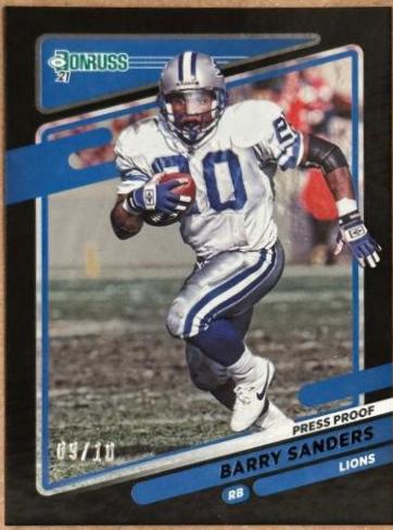 Barry Sanders [Press Proof Black] #173