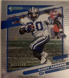 Barry Sanders [Press Proof Silver] #173