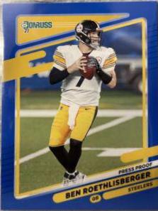 Ben Roethlisberger [Press Proof Blue] #19
