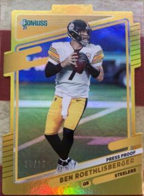 Ben Roethlisberger [Press Proof Gold Die Cut] #19