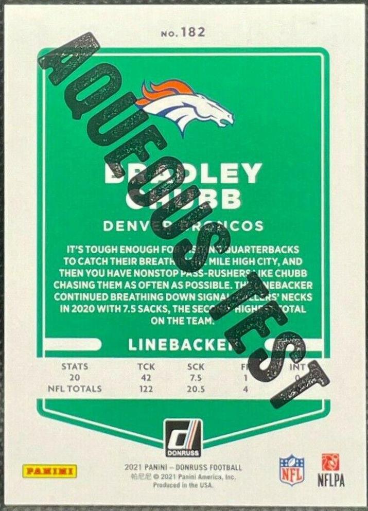 Bradley Chubb [Aqueous Test] #182