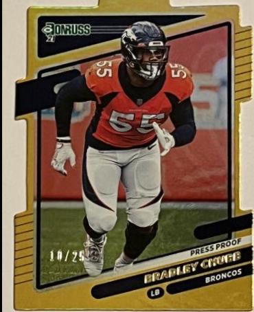 Bradley Chubb [Press Proof Gold Die Cut] #182