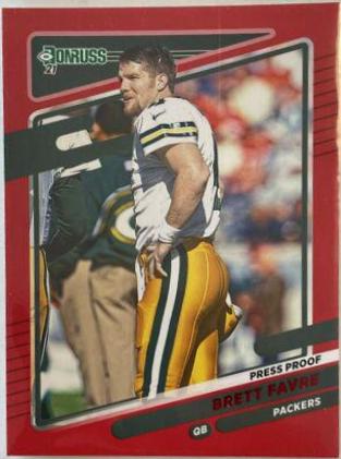 Brett Favre [No Helmet Press Proof Red] #156