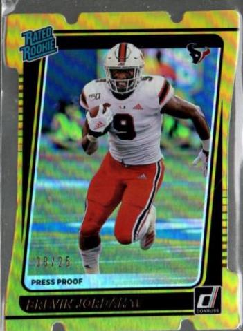 Brevin Jordan [Press Proof Gold Die Cut] #308