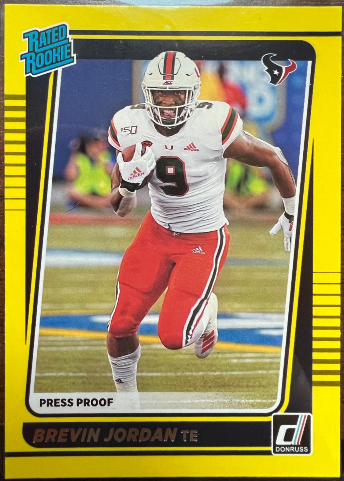 Brevin Jordan [Press Proof Yellow] #308