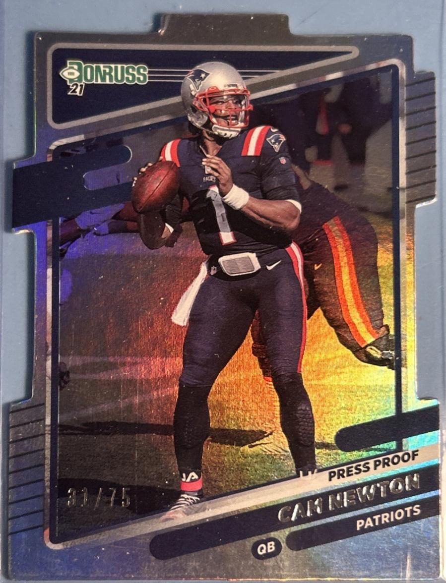 Cam Newton [Press Proof Silver Die Cut] #46