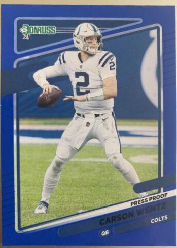 Carson Wentz [Press Proof Blue] #147