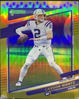 Carson Wentz [Press Proof Gold] #147