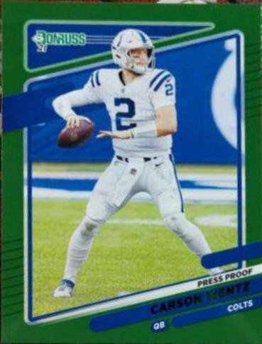 Carson Wentz [Press Proof Green] #147