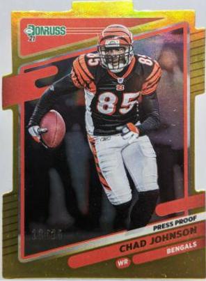 Chad Johnson [Press Proof Gold Die Cut] #216