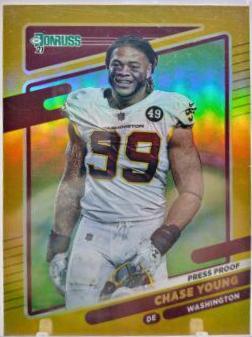 Chase Young [No Helmet Press Proof Gold] #9