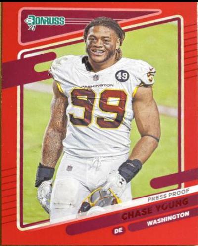 Chase Young [No Helmet Press Proof Red] #9