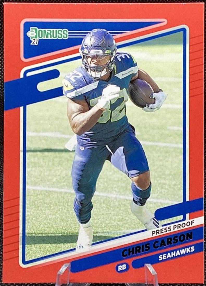 Chris Carson [Press Proof Red] #30