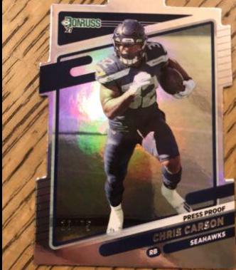 Chris Carson [Press Proof Silver Die Cut] #30