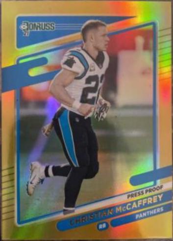 Christian McCaffrey [No Helmet Press Proof Gold] #219